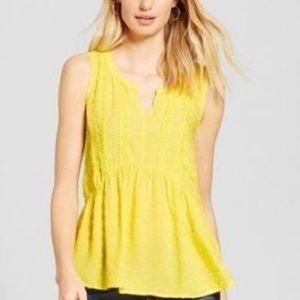 Yellow Bohemian tank top XL